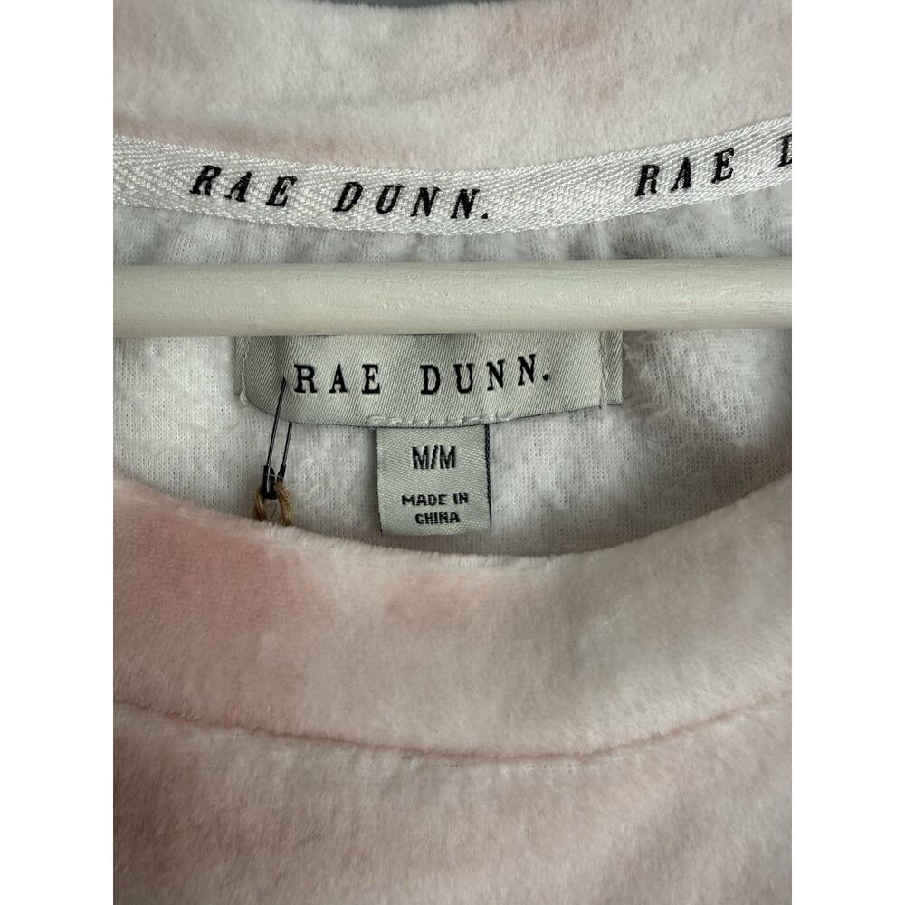Rae Dunn Dream Tie Dye Sweatshirt Women M Pink Crew Neck Cozy Pullover NWT $68 - Picture 2 of 6